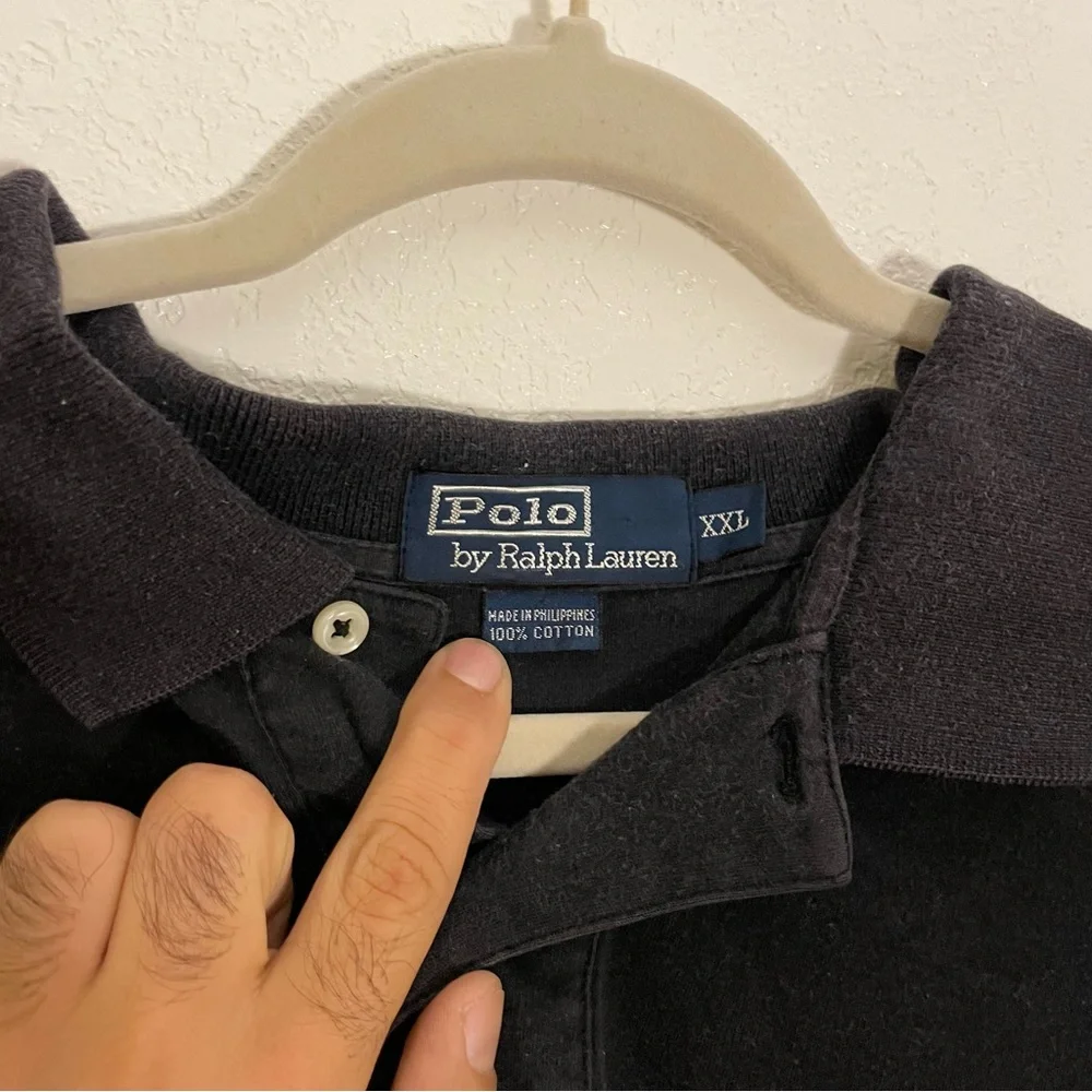 Polo by Ralph Lauren Black Men's Polo Shirt XXL